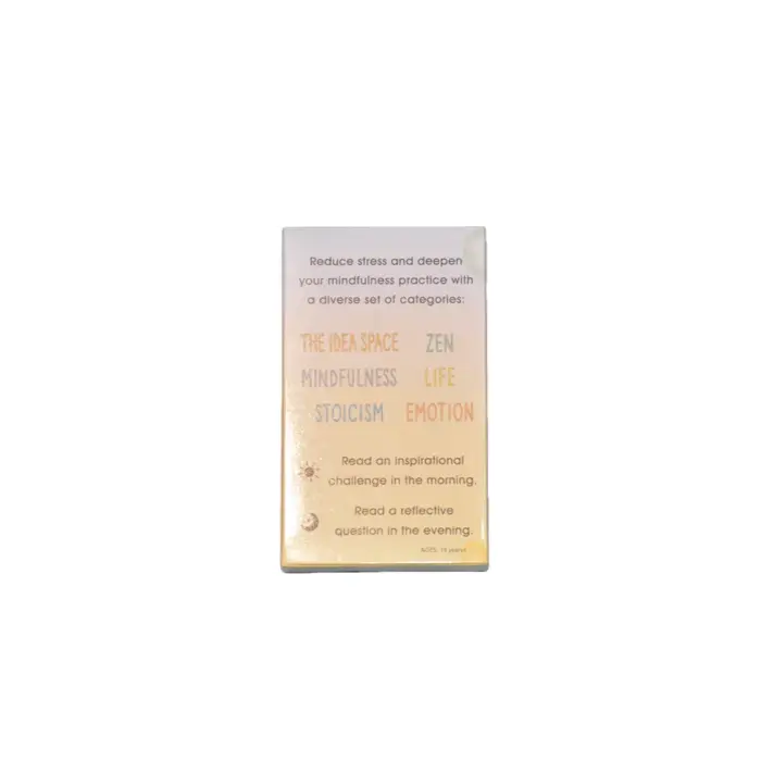 Cartes de méditation pleine conscience, 100 cartes pour l'auto-guérison et le soulagement du stress, cartes de méditation apaisantes émotionnellement, jeu de société pour la relaxation et le soulageme