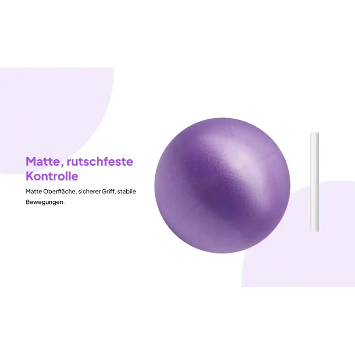 Petit ballon de Pilates de 15 cm, ballon de fitness souple antidérapant, ballon de yoga, ballon de gymnastique pour l'entraînement à domicile