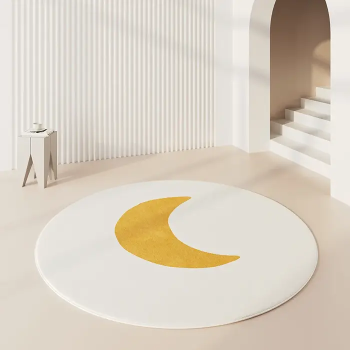 Tapis rond de grande surface