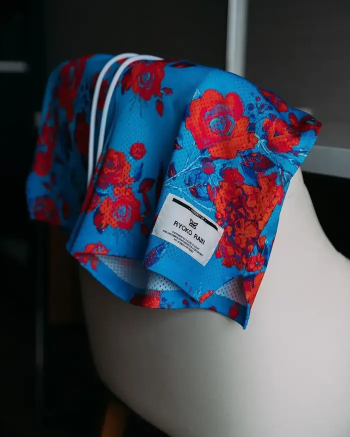 Short de fitness d'été Style peinture à l'huile, short de sport en maille pour hommes/femmes, pantal