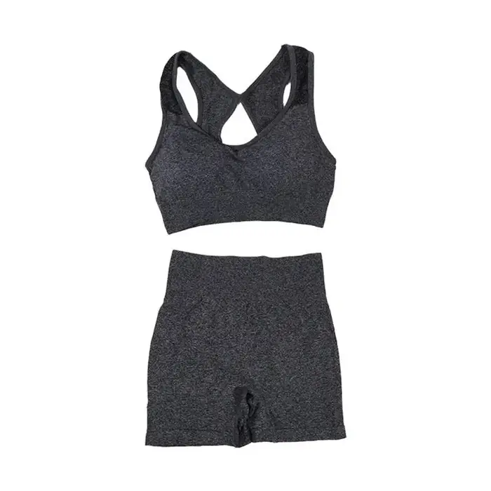 Ensemble de shorts de yoga taille haute pour femmes
