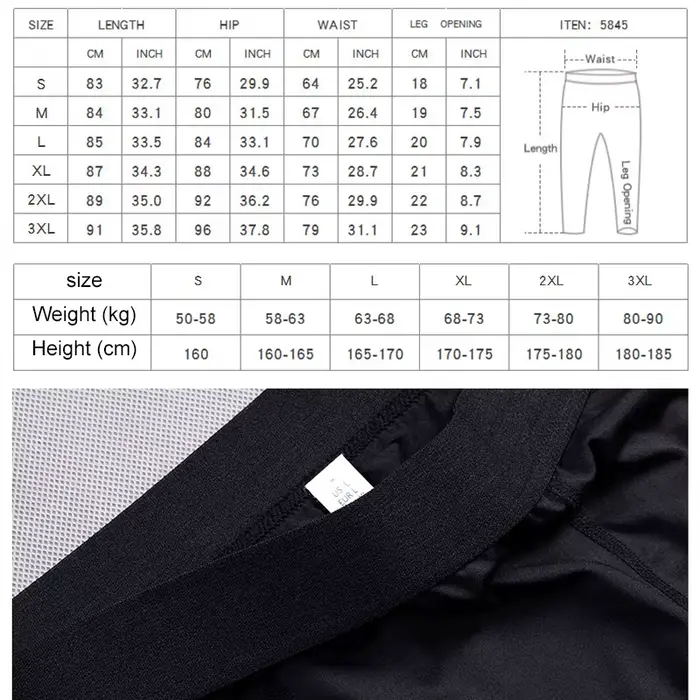 Pantalon de sport de compression à séchage rapide pour hommes, collants de fitness, leggings de cour