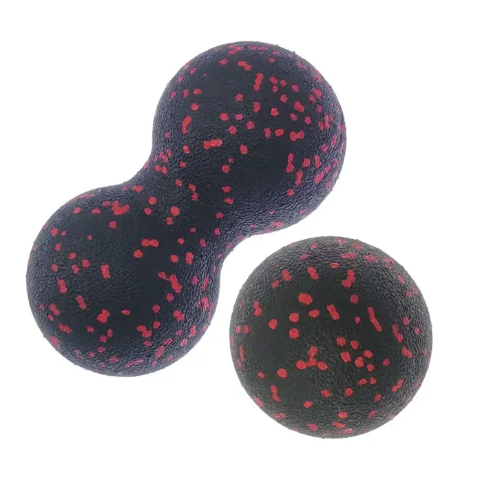 EPP 8cm boules d'arachide Massage corporel balle de Fascia haute densité Relaxation musculaire crosse Fitness Yoga boule de Myofascia soulager la douleur
