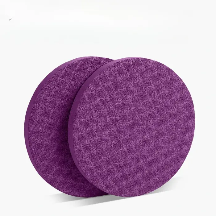 Tapis de yoga sportif rond et épais en mousse
