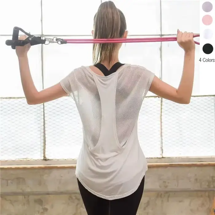 T-shirt de sport à manches courtes pour femme