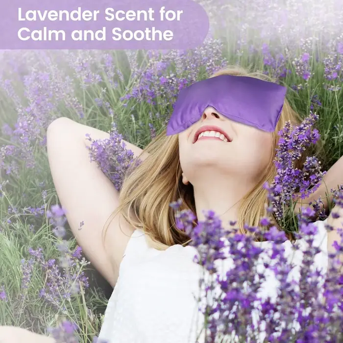 Oreillers pour les yeux lavande pour la relaxation