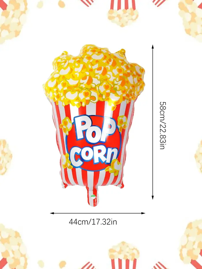 Ballons pop-corn 3/6 pièces