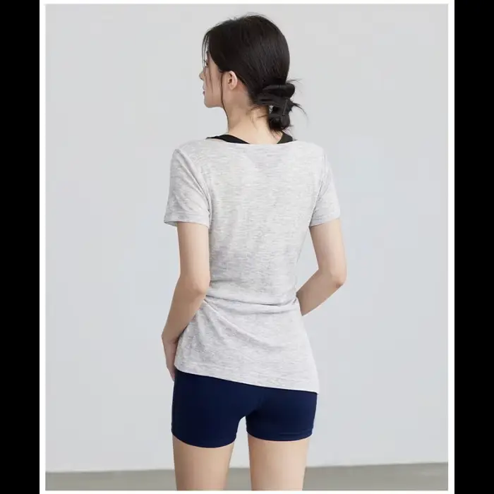 Vêtements de yoga, t-shirt à manches courtes pour l'été