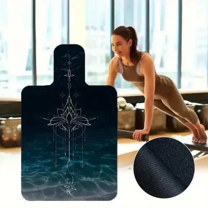 Tapis de Pilates portable antidérapant en polaire absorbant