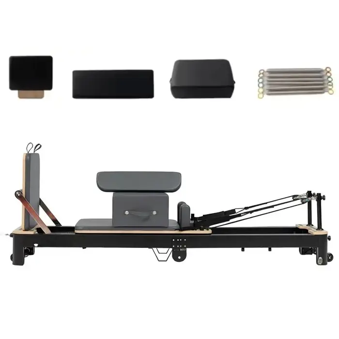 Fitness alliage d'aluminium Pilates réformateur Machine commerciale