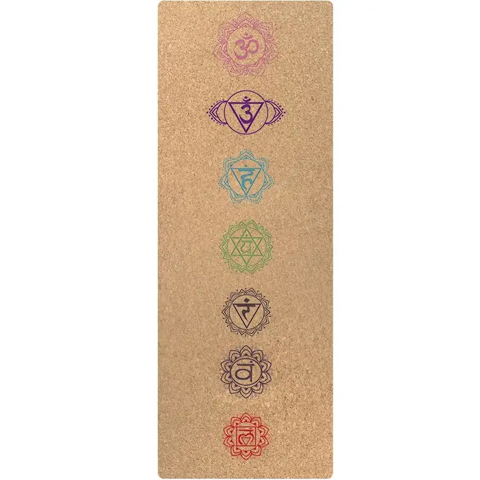 Tapis de yoga en liège et caoutchouc naturel