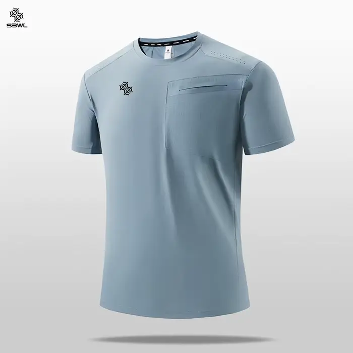 SBWL 2025 été hommes nouveau en plein air course fitness séchage rapide sport T-shirt de haute quali