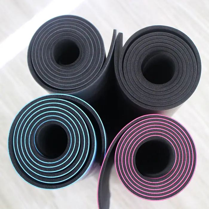 Tapis de Yoga en PU écologique, antidérapant, imperméable, en caoutchouc naturel, pour Pilates