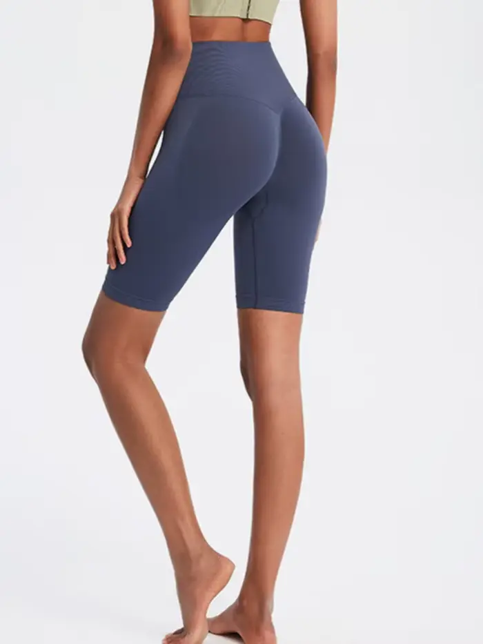Short de fitness sans couture à trois points pour femme, taille haute, pêche, levage des fesses, spo