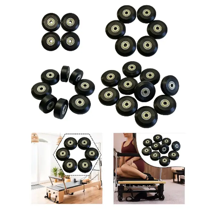 Roues de Reformer Pilates Lisses 58mm pour Studio à Domicile
