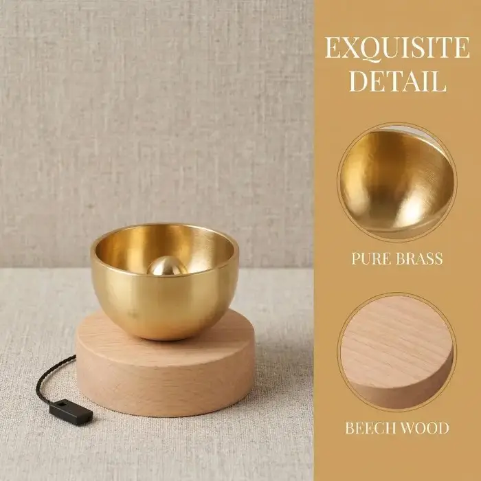 Ensemble de bols chantants portables miniatures pour la méditation