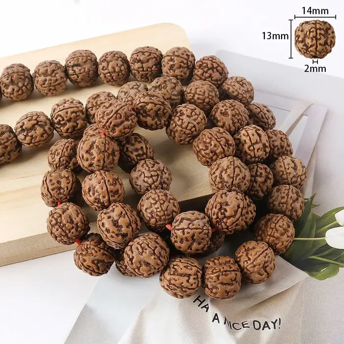 Rudraksha Mala naturel 8/9/10/11/12/14mm