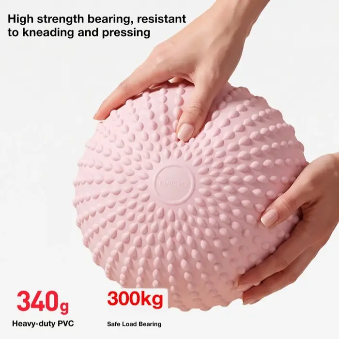 Ballon de massage à picots de 25 cm en PVC pour Pilates, ballon de yoga pour femmes, ballon d'exercice du plancher pelvien, ballon de récupération post-partum, ballon de fitness pour entraînement du t