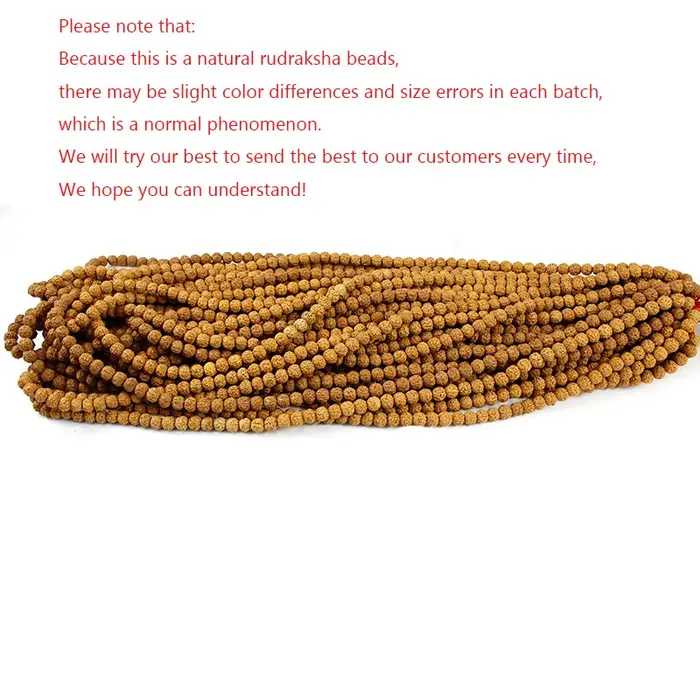 Rudraksha Mala-Perles Bouddhistes Naturelles de 6