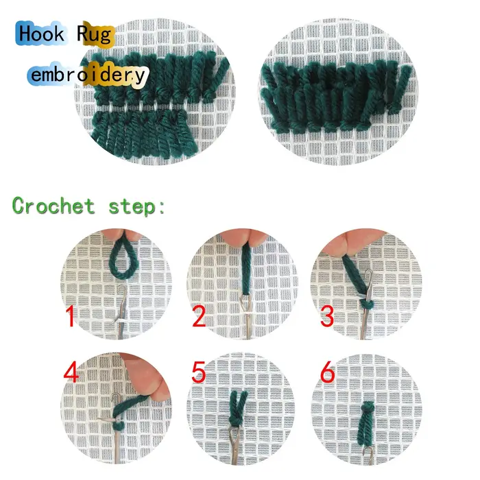 Grand loquet crochet tapis