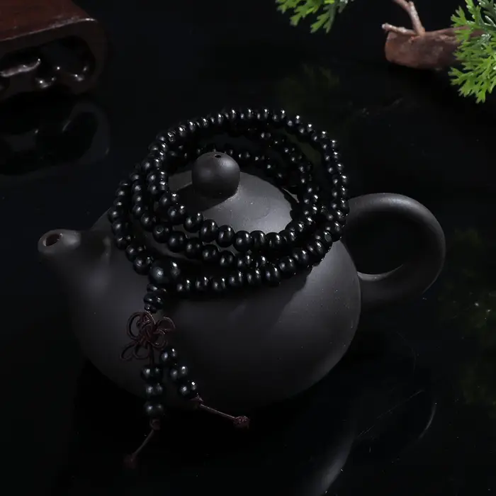 Bracelet Mala bouddhiste en bois de santal pour hommes et femmes