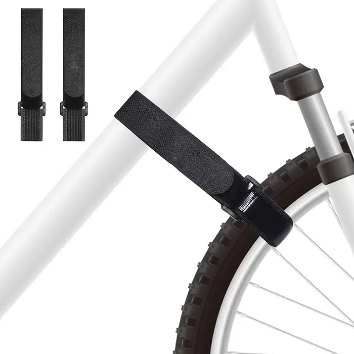 Sangles de fixation de roue de vélo, poignées antidérapantes en Gel résistant, conception réglable, 