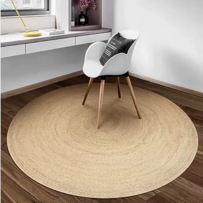 Tapis ronds tissés 100%