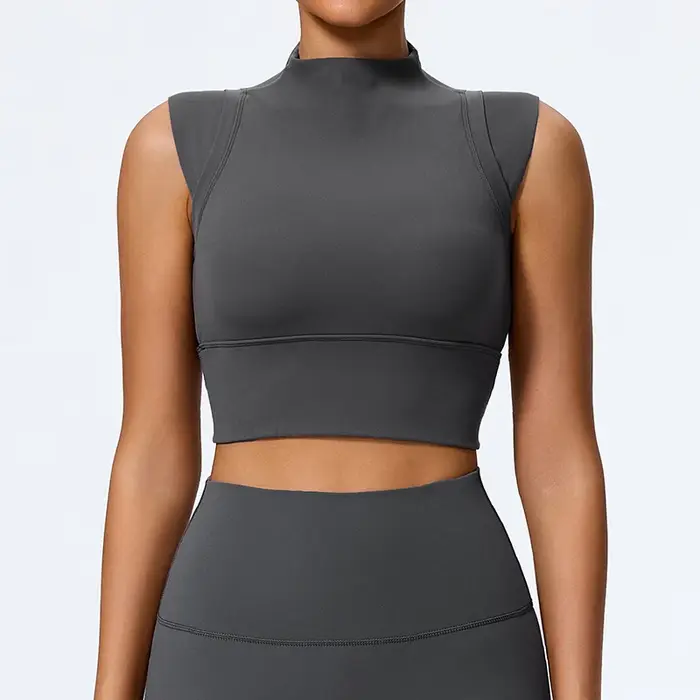 Haut de gymnastique à fort Impact femme Push Up soutien-gorge de sport vêtements de Yoga gilet