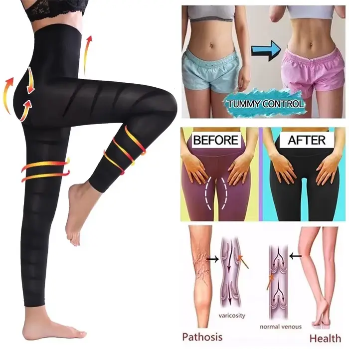 Leggings taille haute pour femmes, sculpture, contrôle ferme des jambes, ventre plat, slim, collants