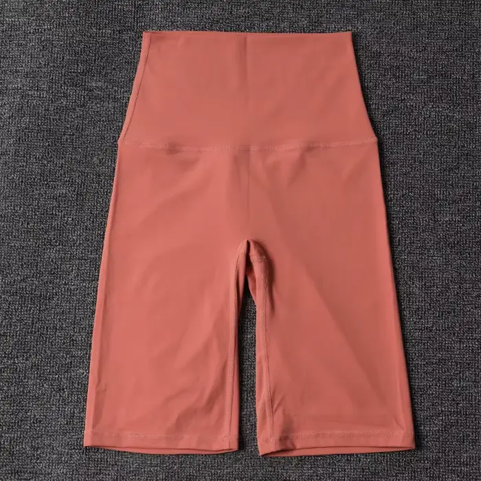 SOISOU-Short de yoga en nylon pour femme, taille haute, élastique, respirant, sans ligne en T, vêtem
