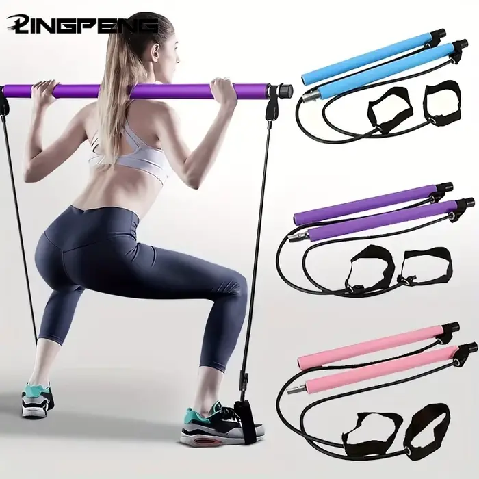 Combinaison de barre de Pilates multifonctionnelle