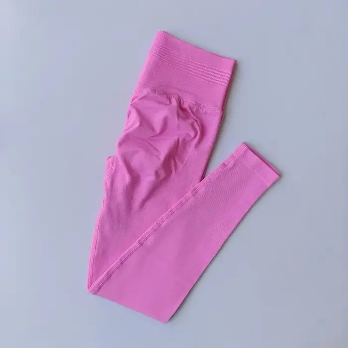 Leggings taille haute sans couture, pantalon de Fitness pêche, serré, extensible, fin, séchage rapid