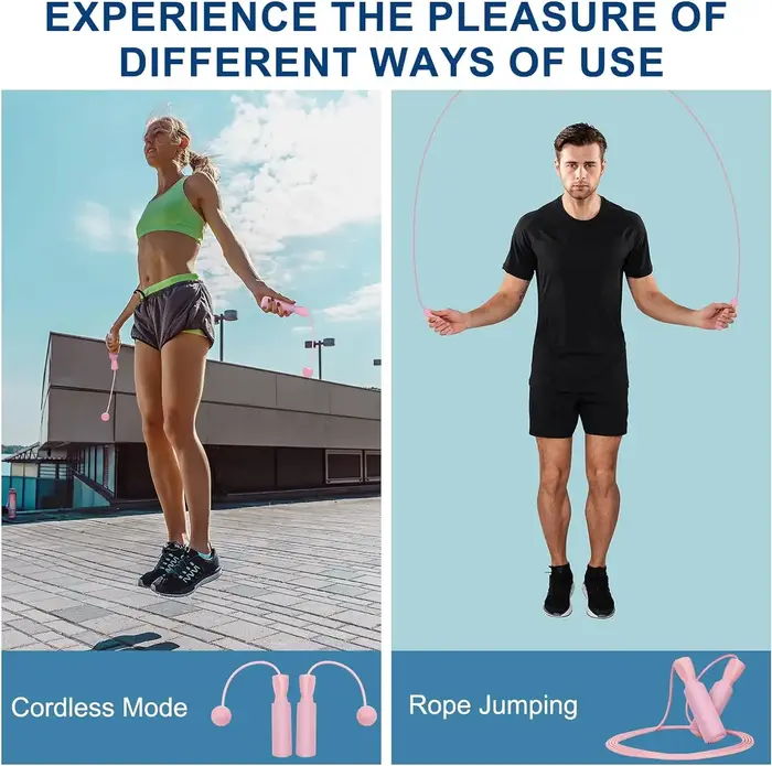 Corde à sauter sans fil lourde, corde à sauter de Fitness avec grande balle, adaptée aux Sports d'intérieur domestiques, combustion des graisses