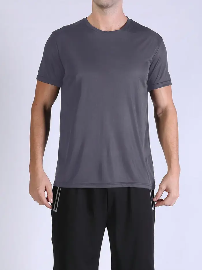 T-Shirt de dehors Ultraléger à vaccage Rapide pour Homme, Haut Respirant et observateur, pour Entraî