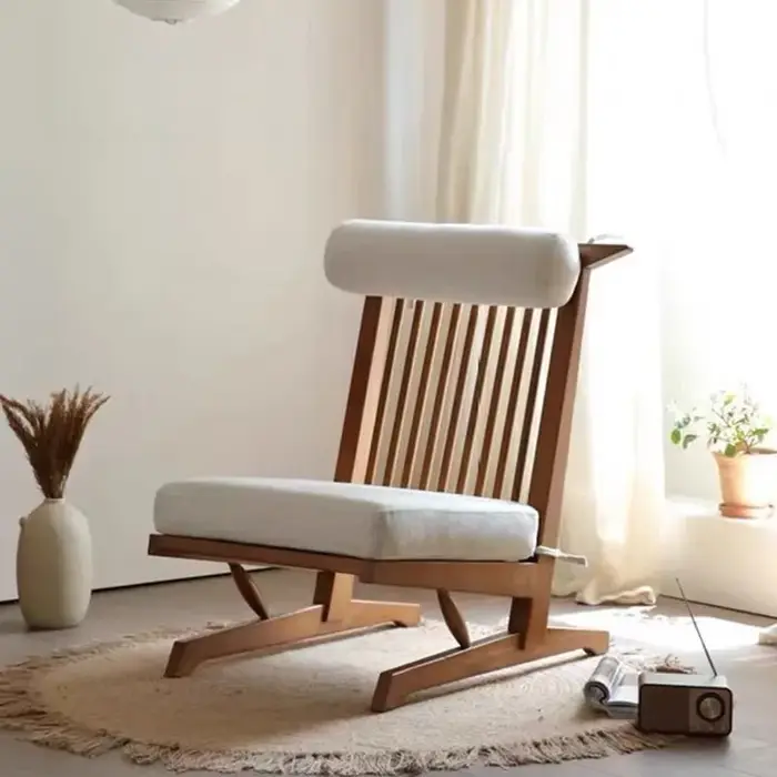 Canapé en bois pour méditation