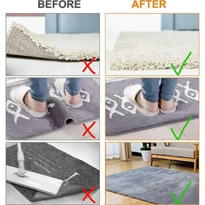 16/8 pièces Autocollants antidérapants pour tapis