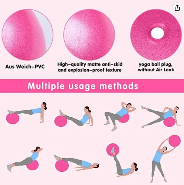 Balle de Pilates antidéflagrante de 25cm