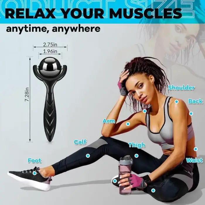 Rouleau de boule de massage – pour les tissus profonds et les muscles douleurs
