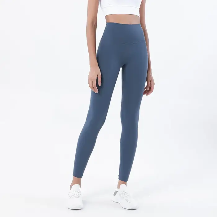 SOISOU-Collants de yoga en nylon pour femmes, pantalons de sport, leggings de gym, fitness, sans lig