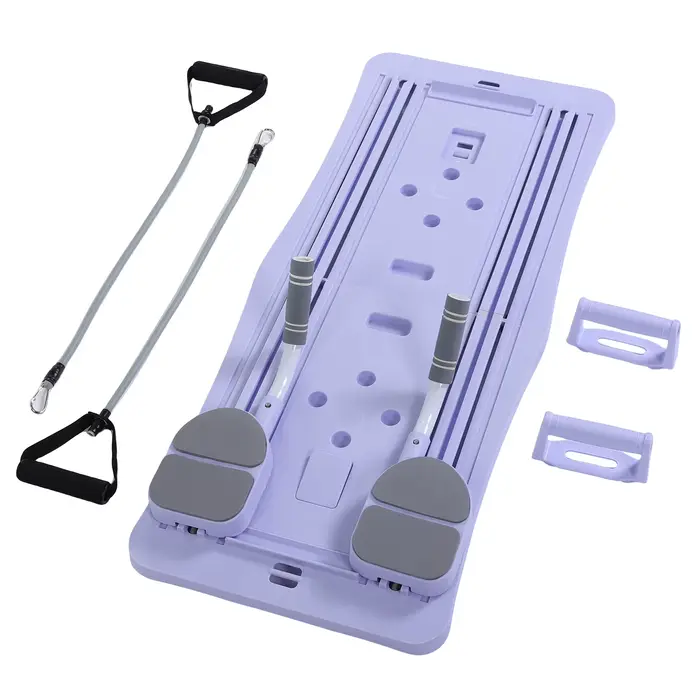 À la maison planche de Pilates pliable 4 en 1 roue d'exercice rouleau équipement d'exercice pour salle de sport à domicile entraîneur d'entraînement planche de Pilates