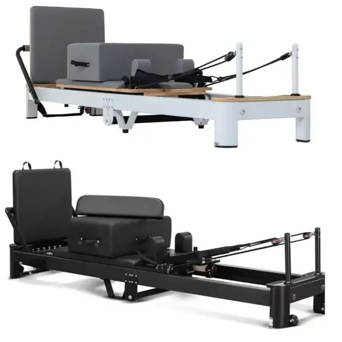 Fitness alliage d'aluminium Pilates réformateur Machine commerciale
