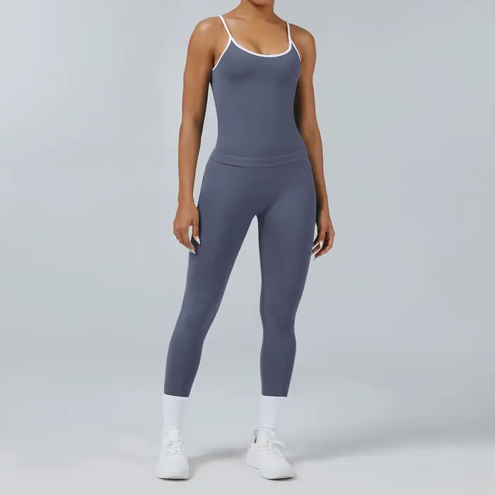 Ensemble de vêtements de yoga pour femmes, 2 pièces, survêtement, vêtements de sport sans couture, t