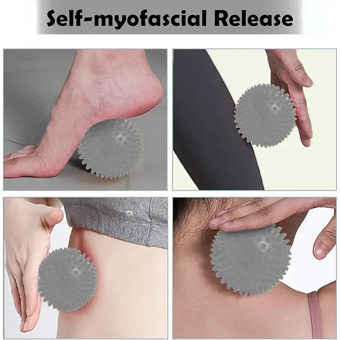 Boule de Massage rouleau de pied boules de crosse pointues soulager la main épaule jambe fasciite plantaire talon pieds