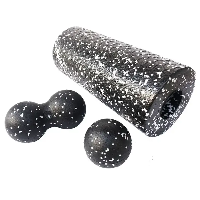 Rouleau de Yoga creux, ensemble de boules d'arachide de Massage, colonne en mousse de Fitness EPP po