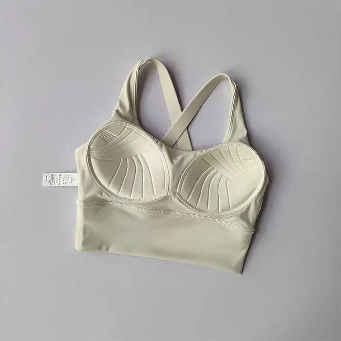 Soutien-gorge de sport à coussin fixe, sous-vêtements professionnels haute résistance, antichoc, pou