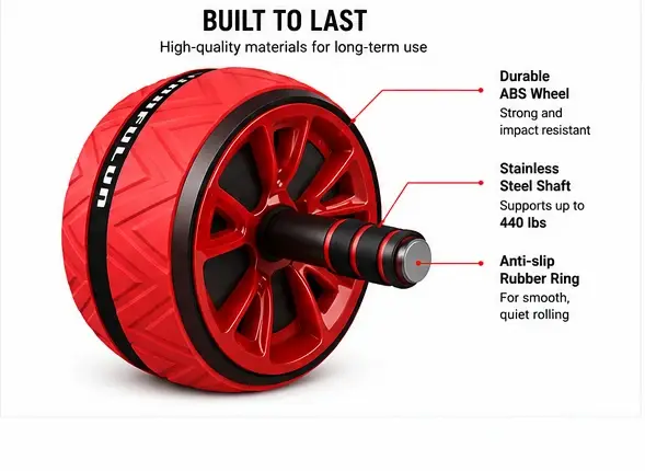 Roue abdominale pour l'entraînement des abdominaux et du tronc