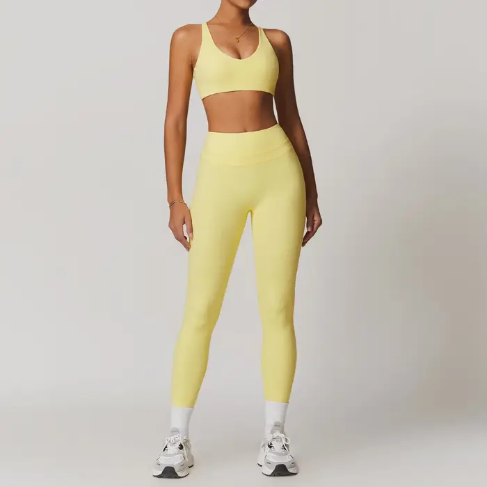 2 pièces vêtements de sport femmes Yoga ensemble vêtements de sport vêtements de sport costumes de Y
