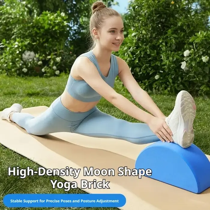 Bloc de soutien de yoga incurvé léger et portable