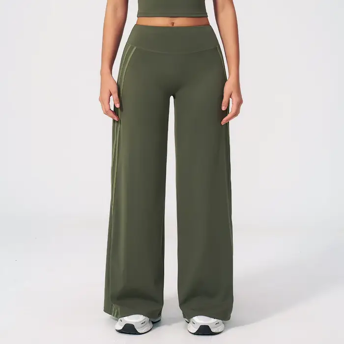 Pantalon de yoga taille mi-haute pour femme