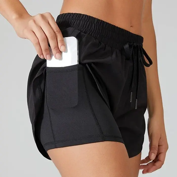 Shorts de Yoga pour femmes, haut de Fitness, en Spandex, néon, élastique, pour course à pied, entraî